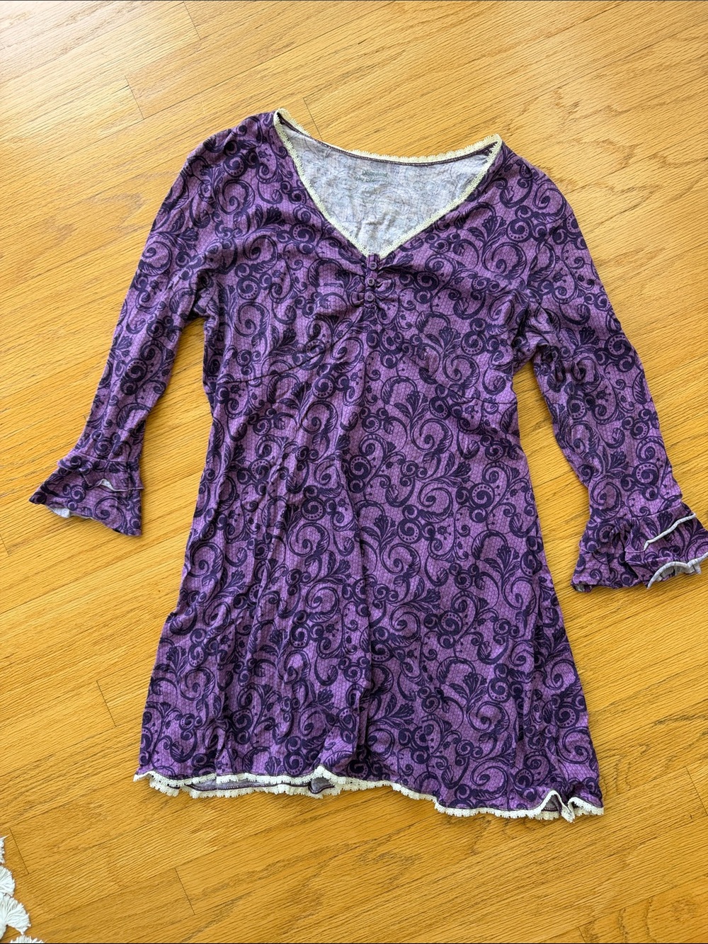 Disney Purple and Black Swirl Tunic Top